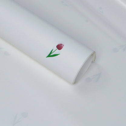ANEKA - [ LEMBARAN ] Kertas Cellophane Buket Bunga [ Motif Tulip ] Flower Wrapping Paper Celophane