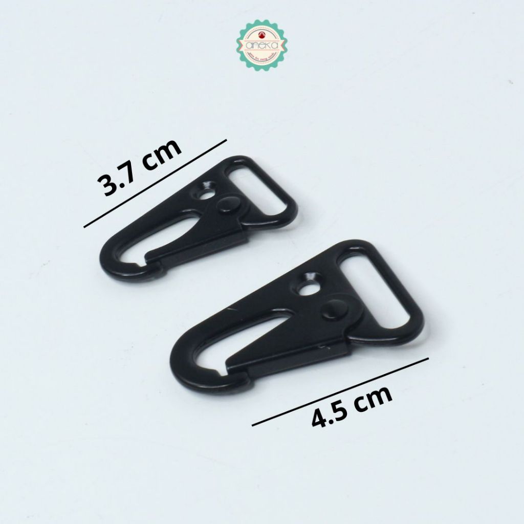 ANK - [2PCS] Pengait Kew-Kew Carabiner 20mm Matte Black