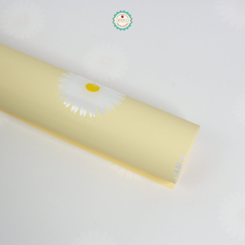 AnekaBenang - [ PACK ] Kertas Cellophane Buket Bunga [ Pattern Flower ] Flower Wrapping Paper Celophane