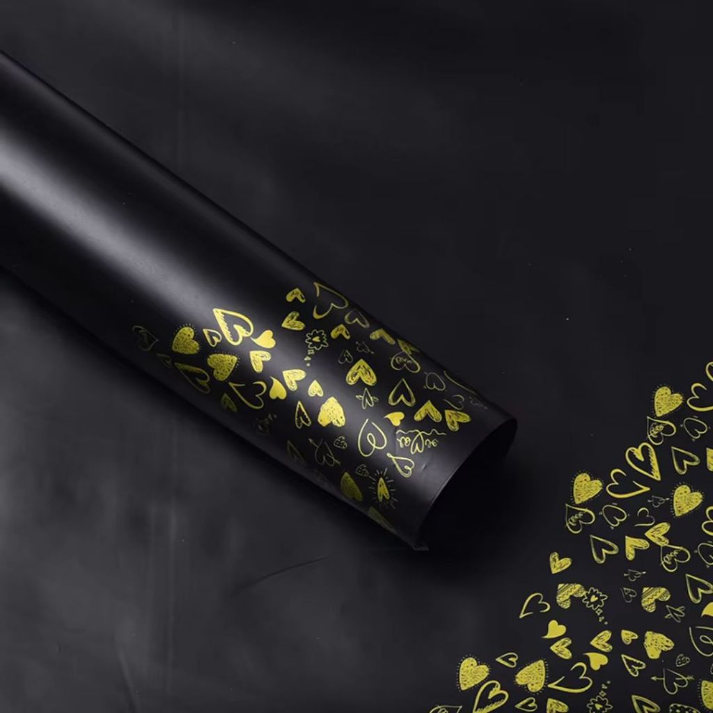 ANEKA - [ LEMBARAN ] Kertas Cellophane Buket Bunga [ Love Frame ] Flower Wrapping Paper Celophane