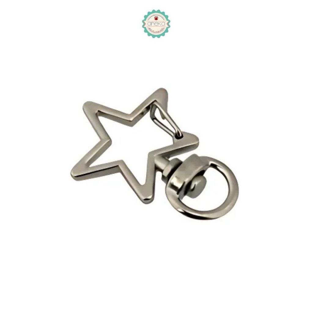 ANK - [5PCS] Kait Bintang / Star Hook Keychain