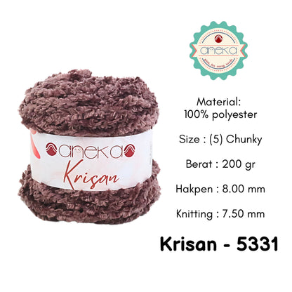 KATALOG - Benang Rajut Krisan / Soft Smooth Chenille Velvet Crochet Knitting Yarn