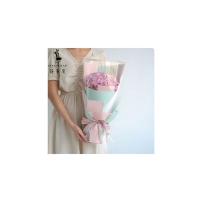 ANEKA - [ LEMBARAN ] Kertas Cellophane Buket Bunga [ List Color Bening ] Flower Wrapping Paper Celophane