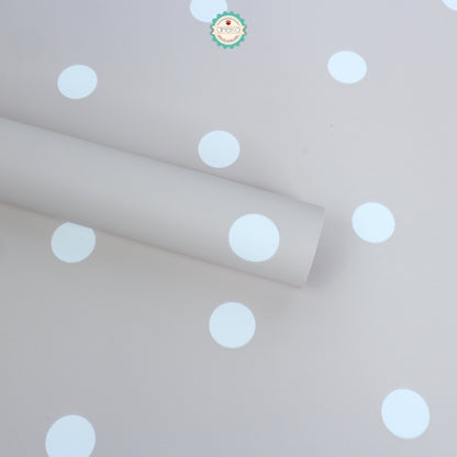 ANEKA - [ LEMBARAN ] Kertas Cellophane Buket Bunga [Polkadot] Flower Bouquet Wrapping Paper Celophane