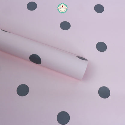 ANEKA - [ LEMBARAN ] Kertas Cellophane Buket Bunga [Polkadot] Flower Bouquet Wrapping Paper Celophane