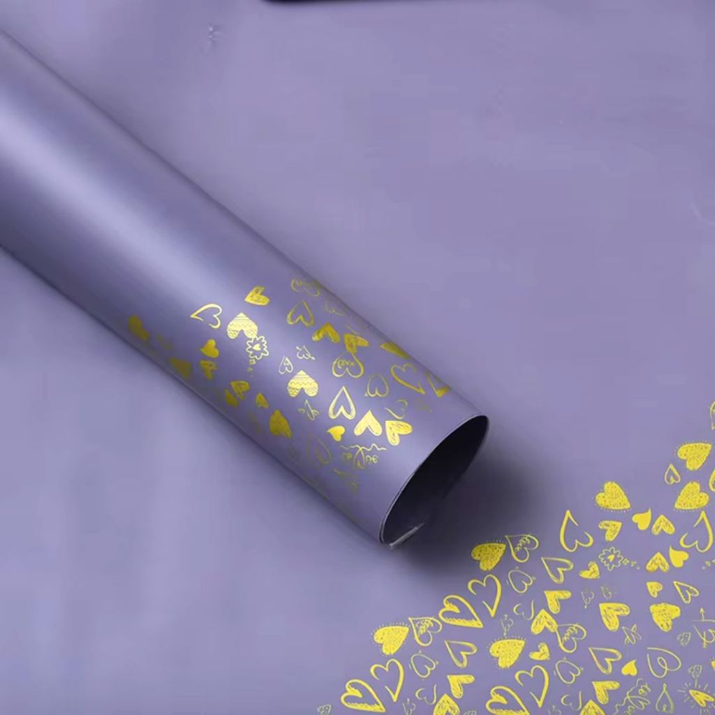 ANEKA - [ LEMBARAN ] Kertas Cellophane Buket Bunga [ Love Frame ] Flower Wrapping Paper Celophane