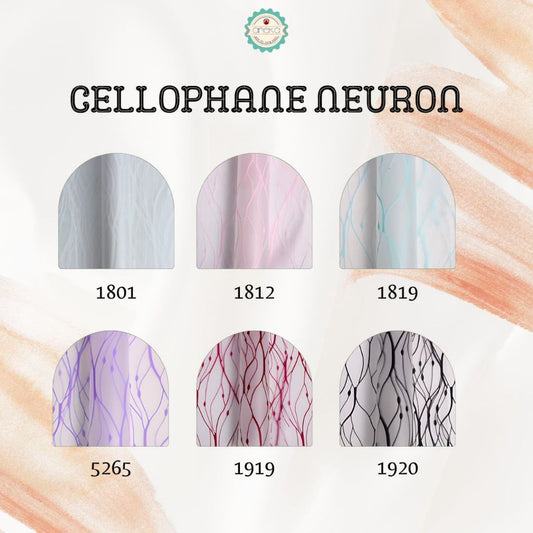 ANEKA - [ LEMBARAN ] Kertas Cellophane Buket Bunga [ Neuron ] Flower Wrapping Paper Celophane
