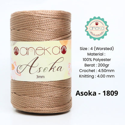 KATALOG - Benang Rajut Asoka / Tali Kur  3mm Pipih PP PREMIUM