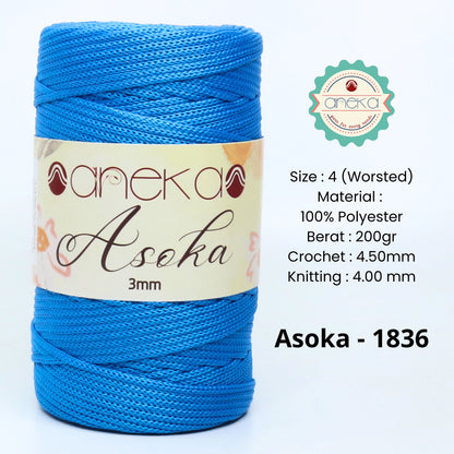 KATALOG - Benang Rajut Asoka / Tali Kur  3mm Pipih PP PREMIUM