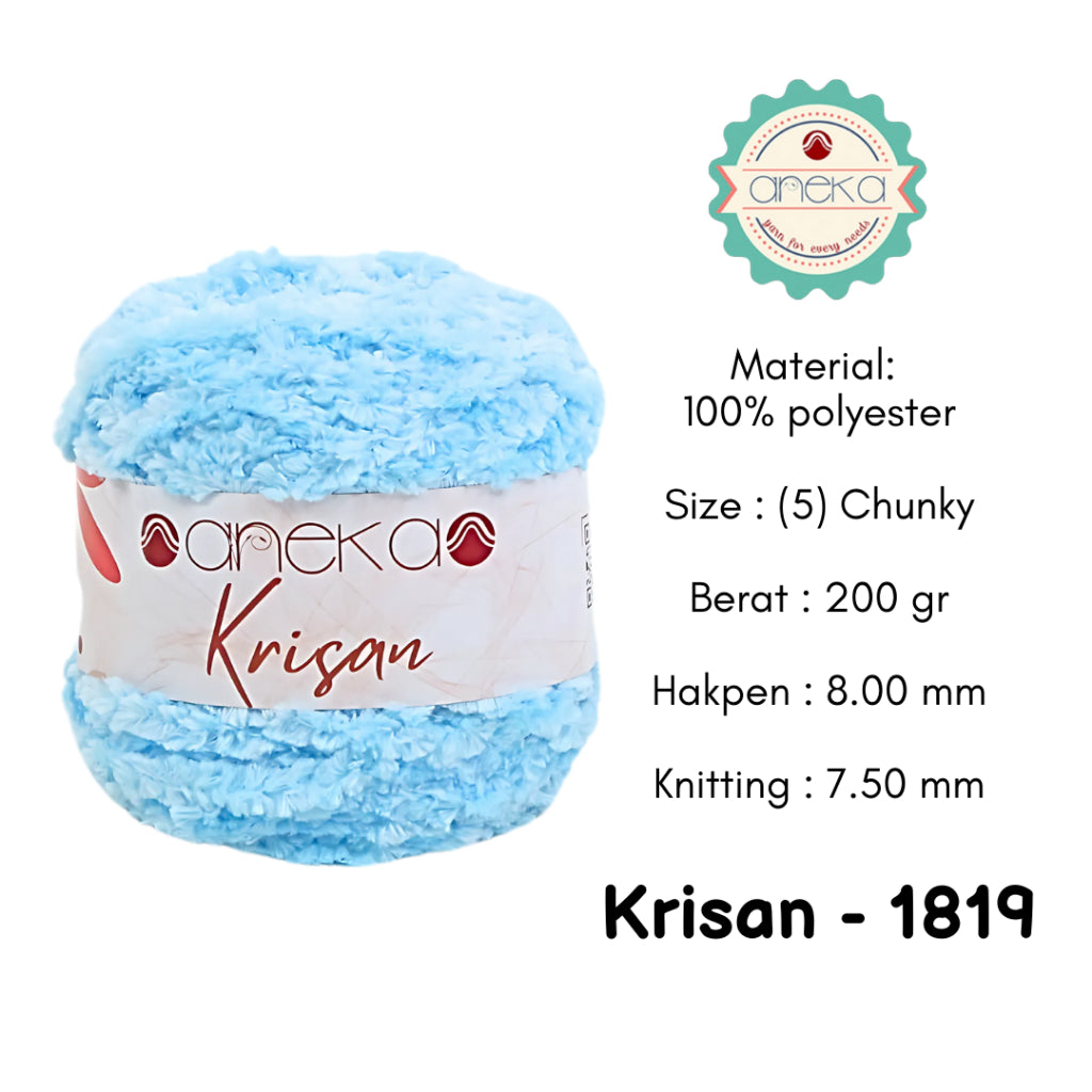 KATALOG - Benang Rajut Krisan / Soft Smooth Chenille Velvet Crochet Knitting Yarn