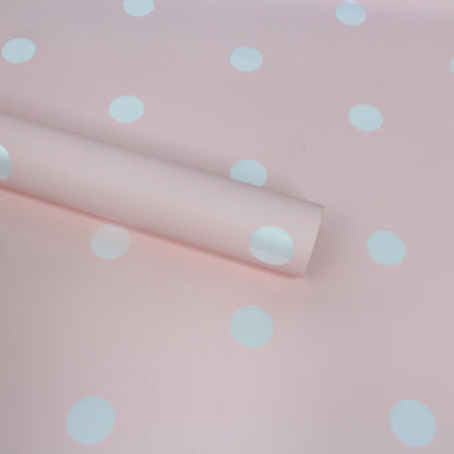 ANEKA - [ LEMBARAN ] Kertas Cellophane Buket Bunga [Polkadot] Flower Bouquet Wrapping Paper Celophane
