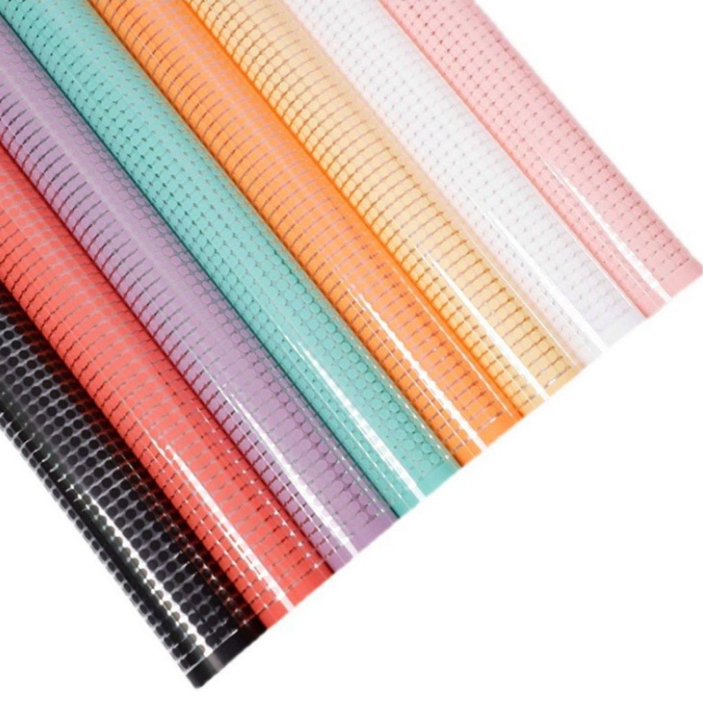 ANEKA - [ LEMBARAN ] Kertas Cellophane Buket Bunga [ Bintik ] Flower Wrapping Paper Celophane