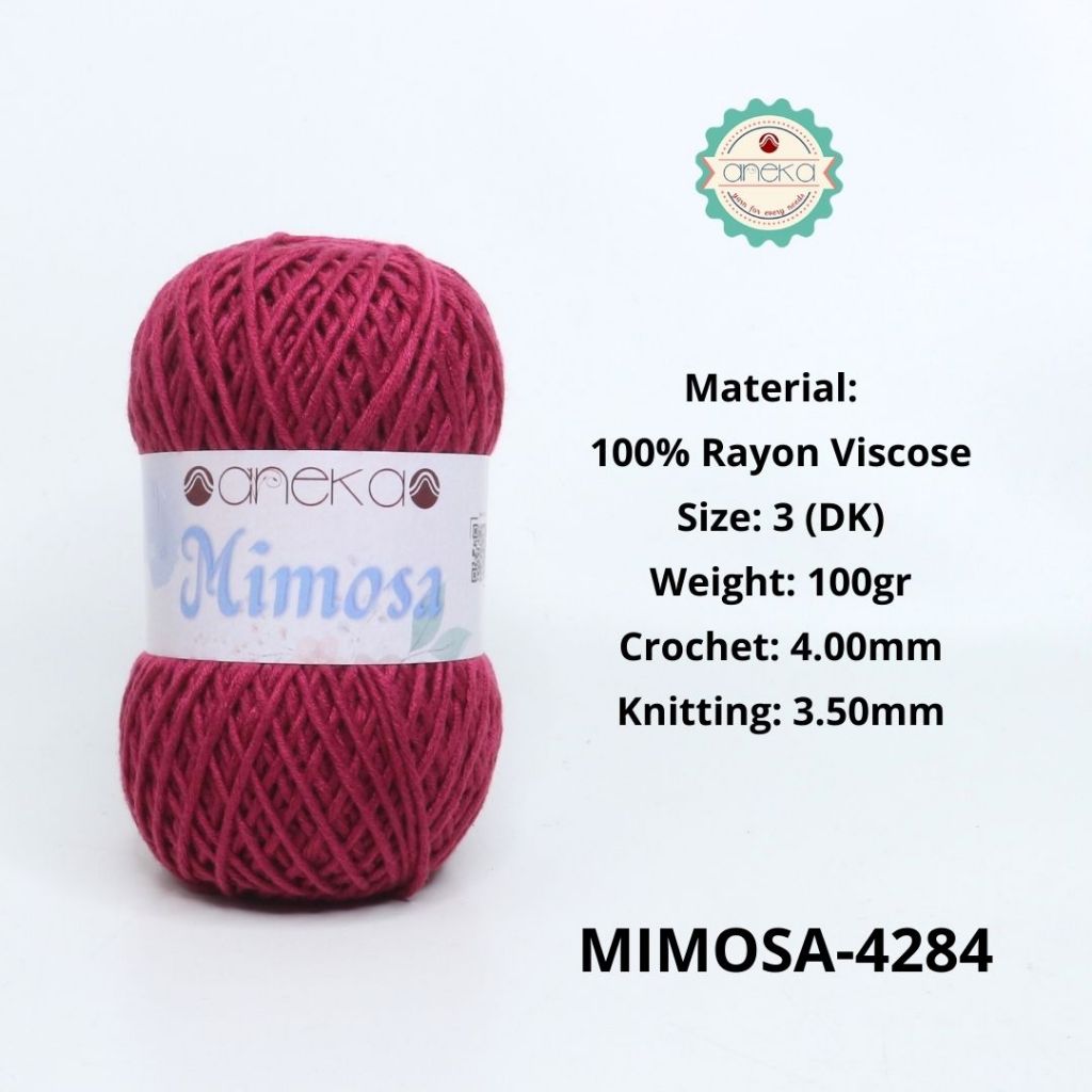 KATALOG - Benang Rajut Mimosa Rayon Viscose / Crochet Knitting Yarn