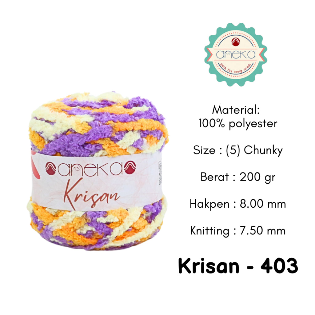 KATALOG - Benang Rajut Krisan / Soft Smooth Chenille Velvet Crochet Knitting Yarn