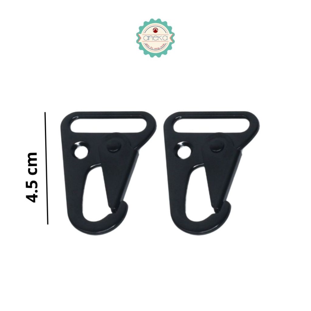 ANK - [2PCS] Pengait Kew-Kew Carabiner 20mm Matte Black