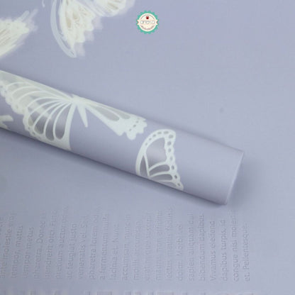 AnekaBenang - [ PACK ] Kertas Cellophane Buket Bunga [ Kupu-Kupu ] Flower Wrapping Paper Celophane