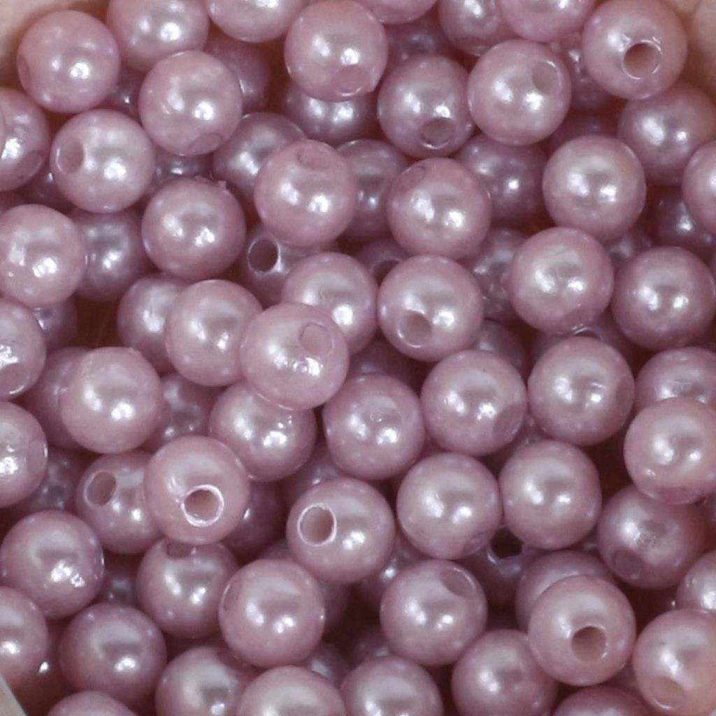 ANEKA - [450 Gram / 1 Pon - 4mm] Mote Ringan Resin / Mutsin / Mutiara Sintetis / Manik / Beads DIY