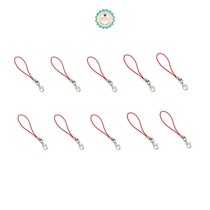 ANEKA - [10 PCS] Tali Gantungan Kunci HP / Cell Phone Lanyard Strap / Cords Hook Rope With Lobster Clasp Keyring