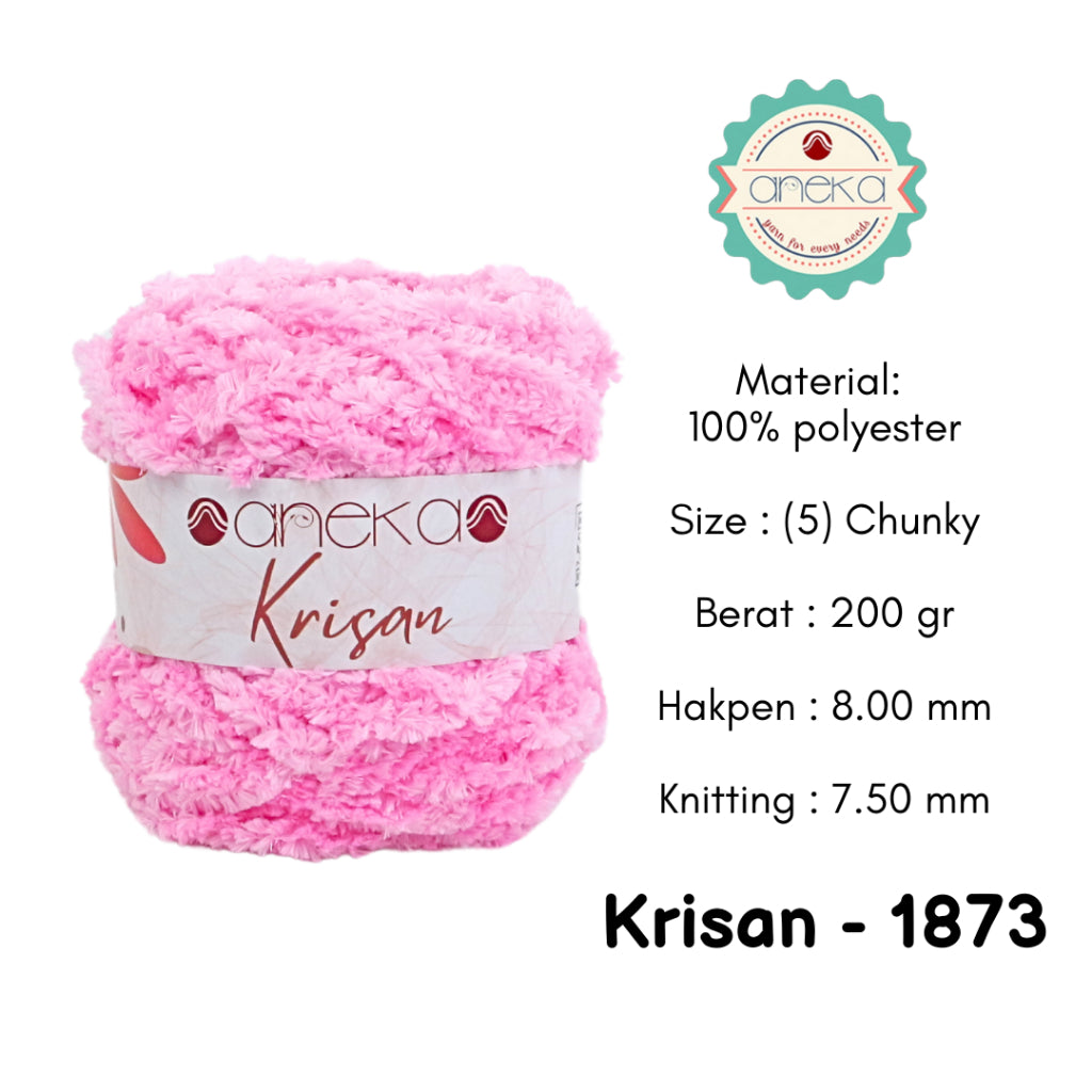 KATALOG - Benang Rajut Krisan / Soft Smooth Chenille Velvet Crochet Knitting Yarn