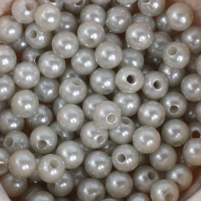 ANEKA - [450 Gram / 1 Pon - 6mm]  Mote Ringan Resin / Mutsin / Mutiara Sintetis / Manik / Beads DIY