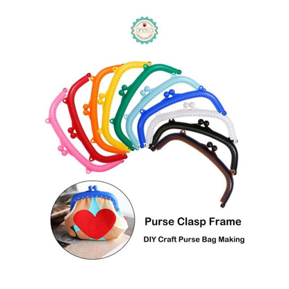 KATALOG - Frame Tas Dompet Behel Plastik / Resin Plastic Purse Frame with Hole Kiss Clasp for Women Bags