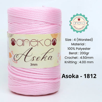 KATALOG - Benang Rajut Asoka / Tali Kur  3mm Pipih PP PREMIUM