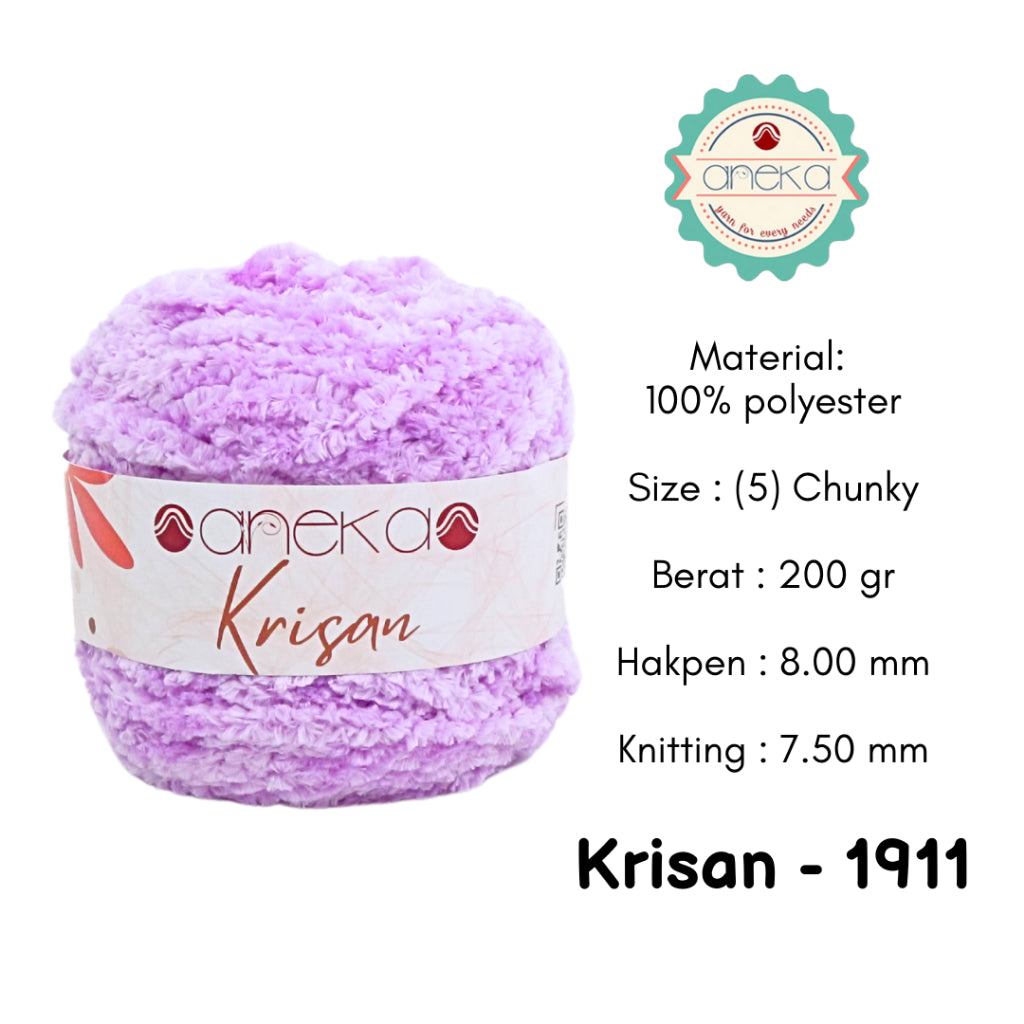 KATALOG - Benang Rajut Krisan / Soft Smooth Chenille Velvet Crochet Knitting Yarn