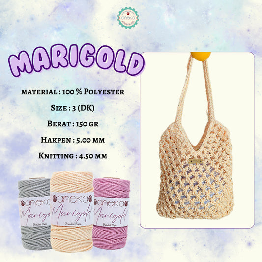 KATALOG - Benang Rajut  Marigold / Braided Rope Crochet Knitting Yarn