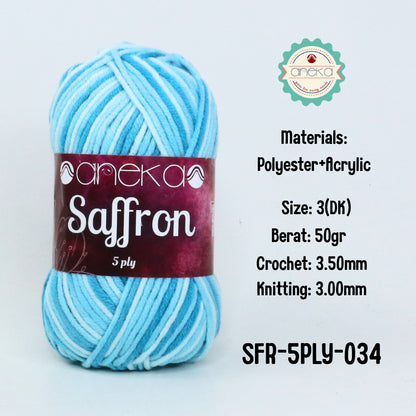 KATALOG - Benang Rajut Saffron 5 Ply Sembur / Crochet Knitting Yarn Mix Colors - Part 3