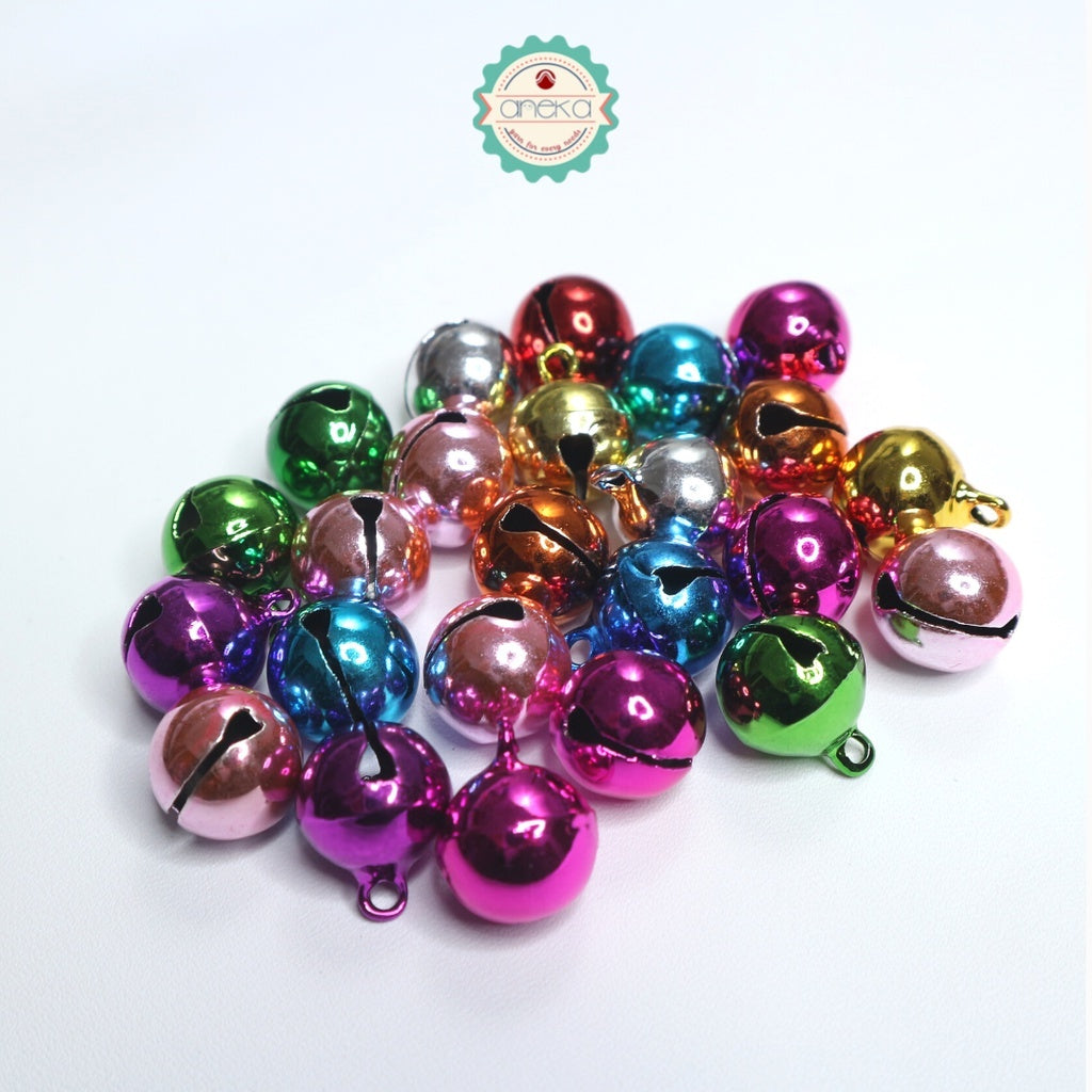 ANEKA - [5PCS] Lonceng UFO Warna / Lonceng Kuningan / Kerincingan / Kelintingan Warna Warni