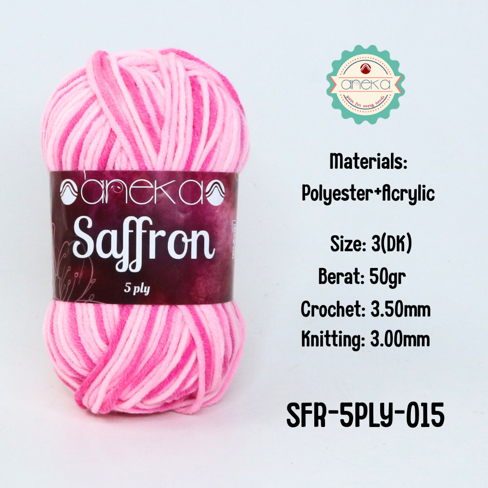 KATALOG - Benang Rajut Saffron 5 Ply Sembur / Crochet Knitting Yarn Mix Colors - Part 3