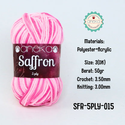 KATALOG - Benang Rajut Saffron 5 Ply Sembur / Crochet Knitting Yarn Mix Colors - Part 3