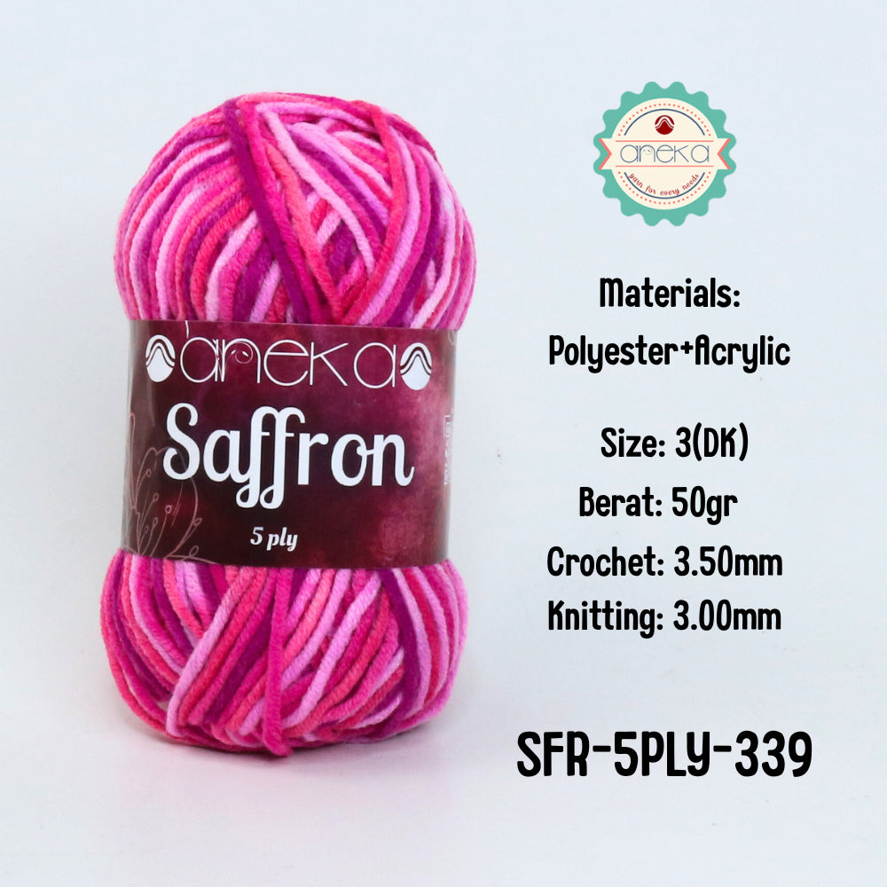 KATALOG - Benang Rajut Saffron 5 Ply Sembur / Crochet Knitting Yarn Mix Colors - Part 3