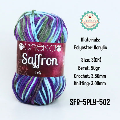 KATALOG - Benang Rajut Saffron 5 Ply Sembur / Crochet Knitting Yarn Mix Colors - Part 3