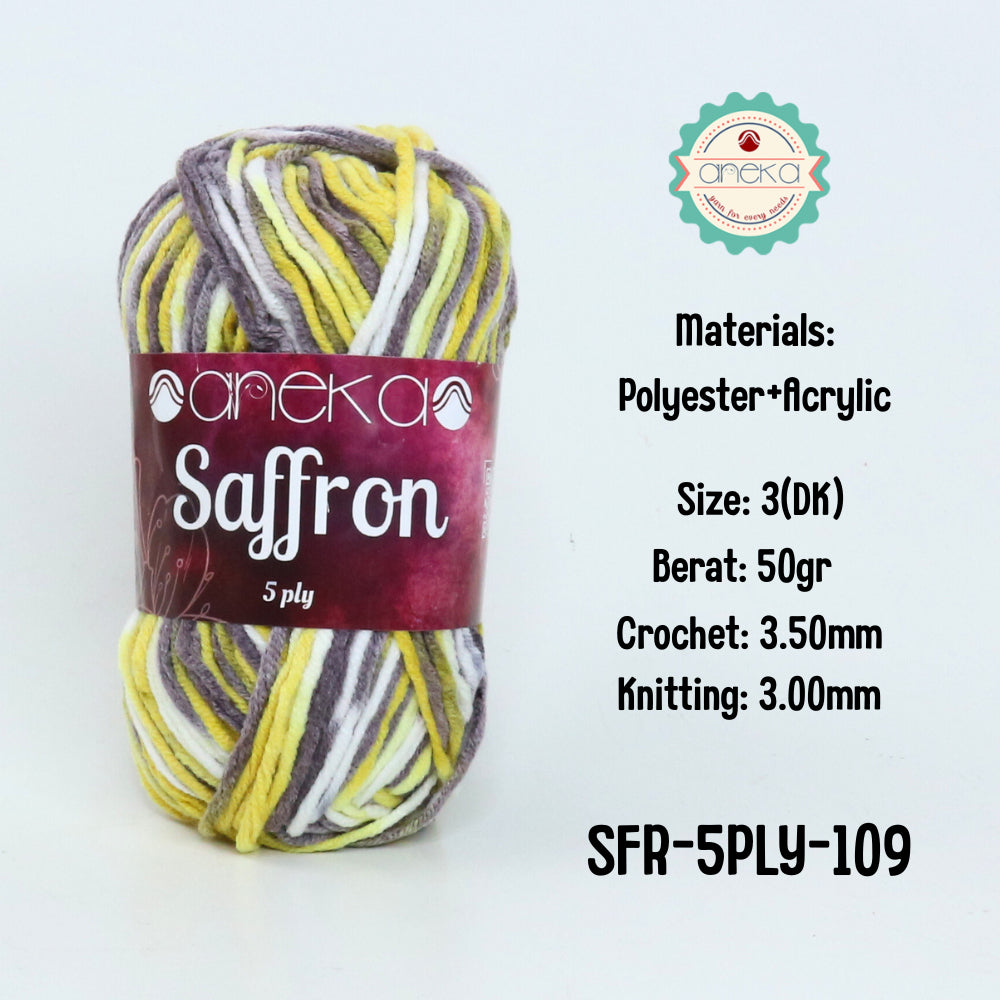 KATALOG - Benang Rajut Saffron 5 Ply Sembur / Crochet Knitting Yarn Mix Colors - Part 3