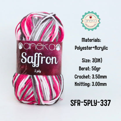 KATALOG - Benang Rajut Saffron 5 Ply Sembur / Crochet Knitting Yarn Mix Colors - Part 3