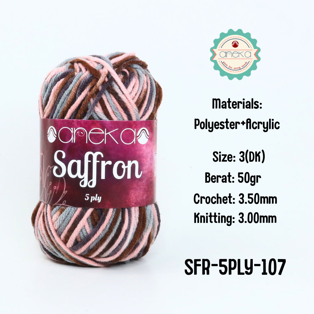 KATALOG - Benang Rajut Saffron 5 Ply Sembur / Crochet Knitting Yarn Mix Colors - Part 3