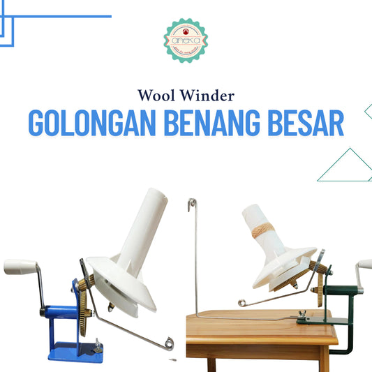 AnekaBenang - Wool Winder Yarn Winding Tool - Large Yarn Class - Double Accelerated