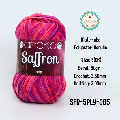KATALOG - Benang Rajut Saffron 5 Ply Sembur / Crochet Knitting Yarn Mix Colors - Part 3