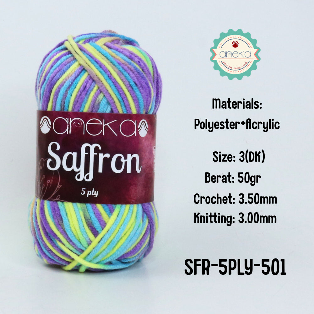 KATALOG - Benang Rajut Saffron 5 Ply Sembur / Crochet Knitting Yarn Mix Colors - Part 3