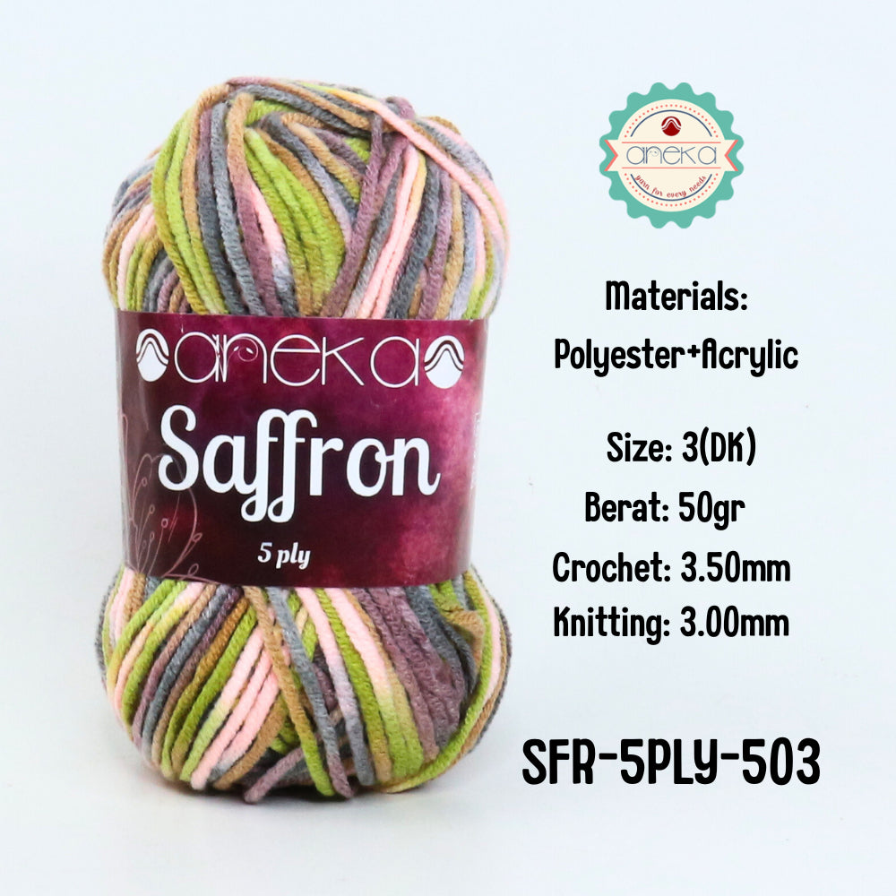 KATALOG - Benang Rajut Saffron 5 Ply Sembur / Crochet Knitting Yarn Mix Colors - Part 3