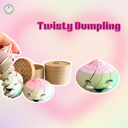 ANEKA - 3D Print Twisty Dumpling / Mainan Lucu Motorik Anak Siomay Putar