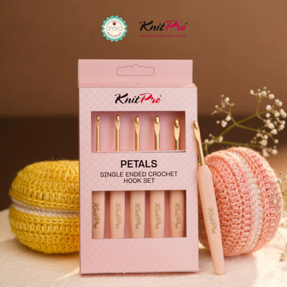 KNITPRO - Petals Single Ended Crochet Hook Set / Alat Rajut Hakpen