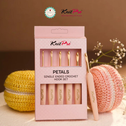 KNITPRO - Petals Single Ended Crochet Hook Set / Alat Rajut Hakpen