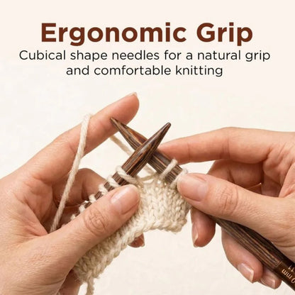 KNITPRO - Ginger Cubics Normal Interchangeable Needle Sets - 13cm (5”) - 10cm (4") / Alat Rajut Knitting