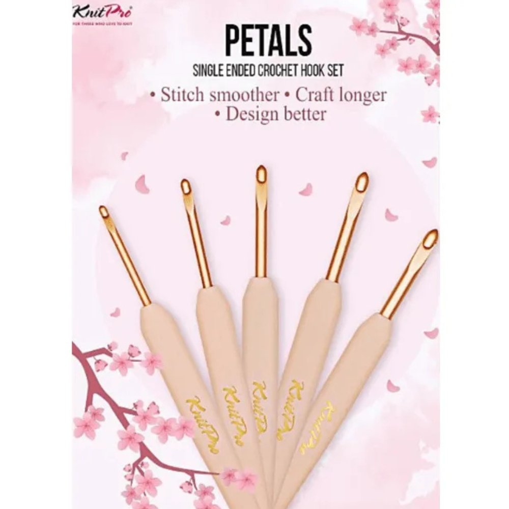 KNITPRO - Petals Single Ended Crochet Hook Set / Alat Rajut Hakpen
