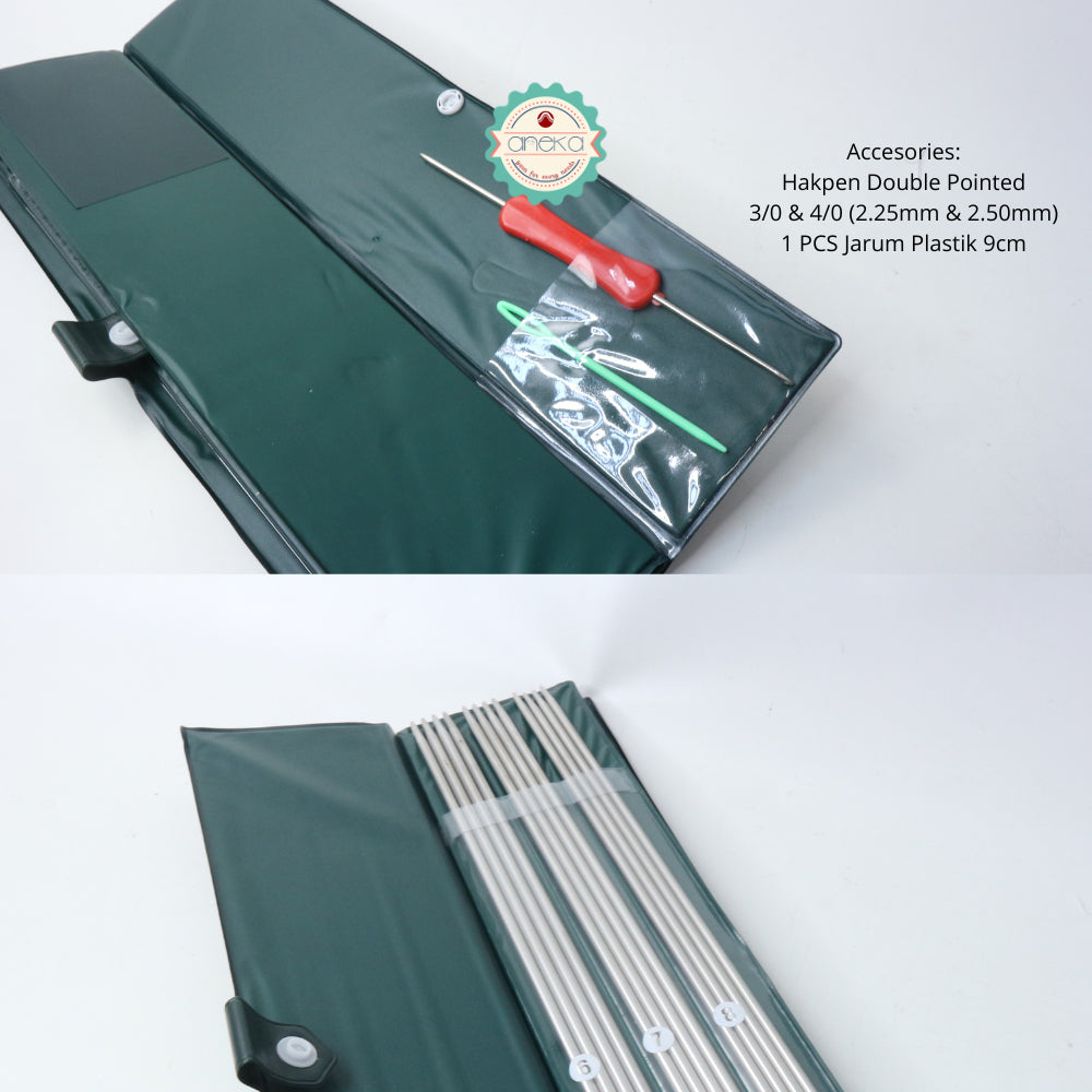 KATALOG - Alat Rajut Knitting DPN / Double Pointed Needles Stainless Set