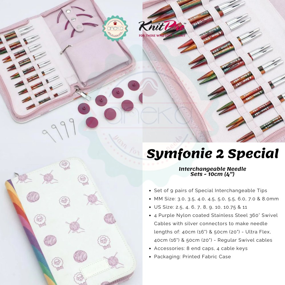 KNITPRO - Symfonie 2 Special Interchangeable Needle Sets  / Alat Rajut Knitting
