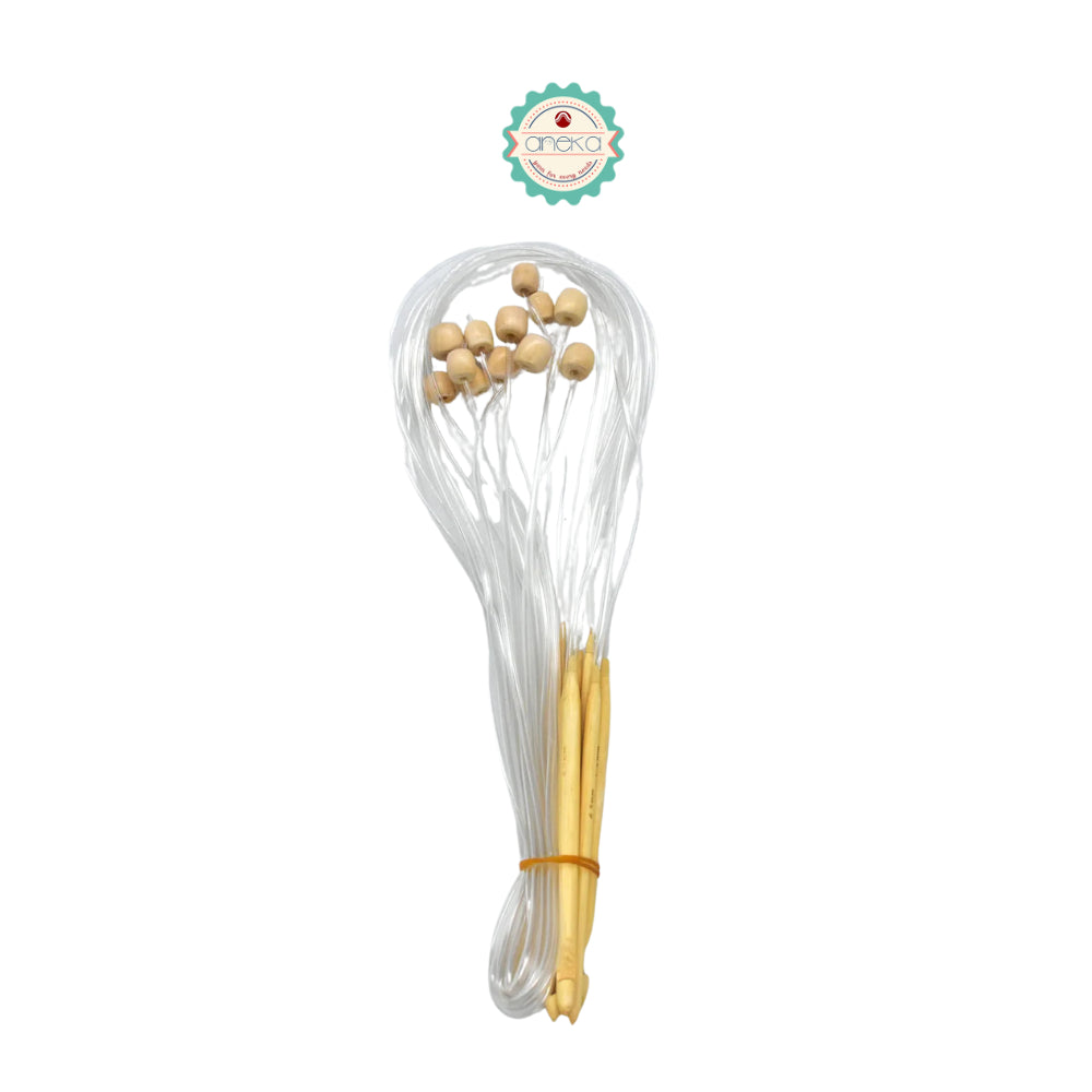 KATALOG - Alat Rajut Knitting Circular / Afghan Tunisian Plastik Bambu / Bamboo