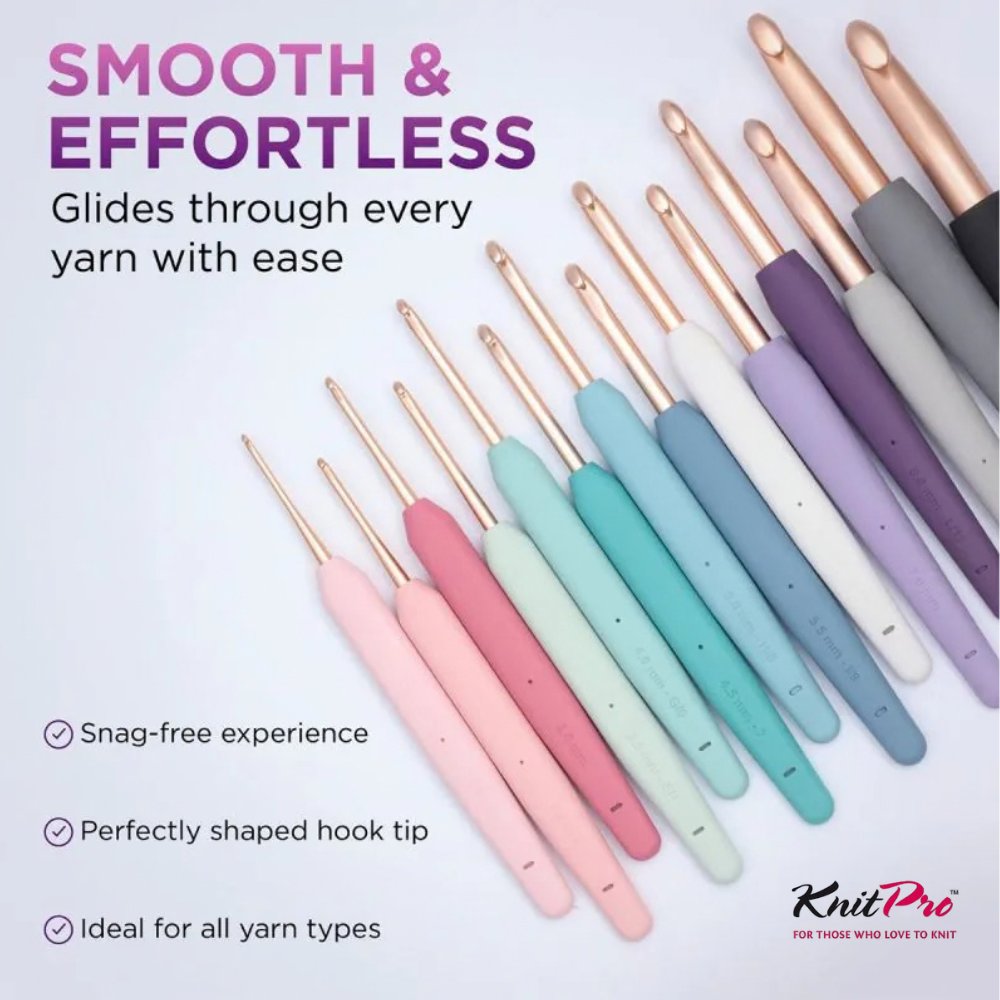 KNITPRO - Vybe Single Ended Crochet Hook Sets / Alat Rajut Hakpen